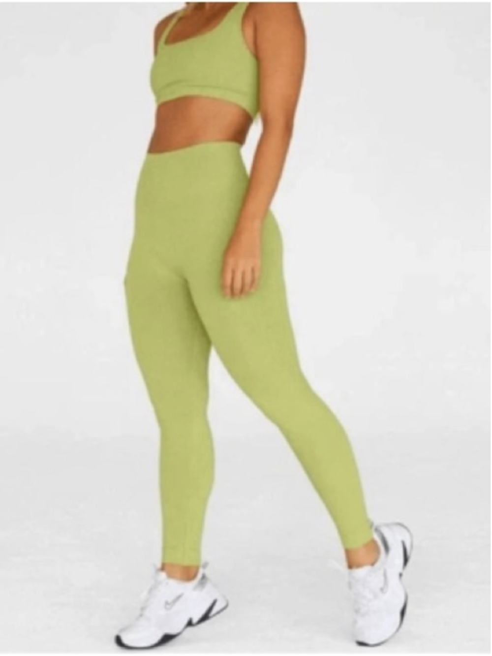 SET Active Lime Seamless High-Waist Leggings in Kiwi 🥝 - Picture 2 of 6